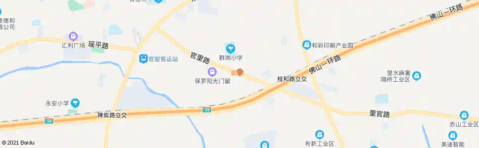 佛山屋边_公交站地图_佛山公交_妙搜公交查询2025