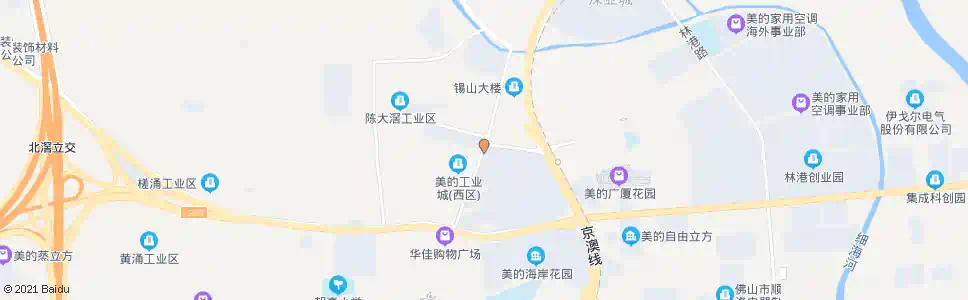 佛山美的工业区_公交站地图_佛山公交_妙搜公交查询2025