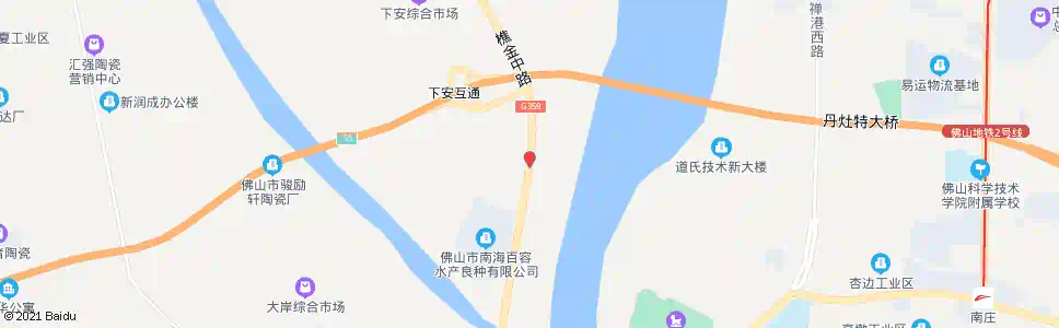 佛山下安大桥_公交站地图_佛山公交_妙搜公交查询2025