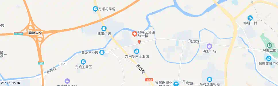 佛山交通综合楼(顺翔路)_公交站地图_佛山公交_妙搜公交查询2025