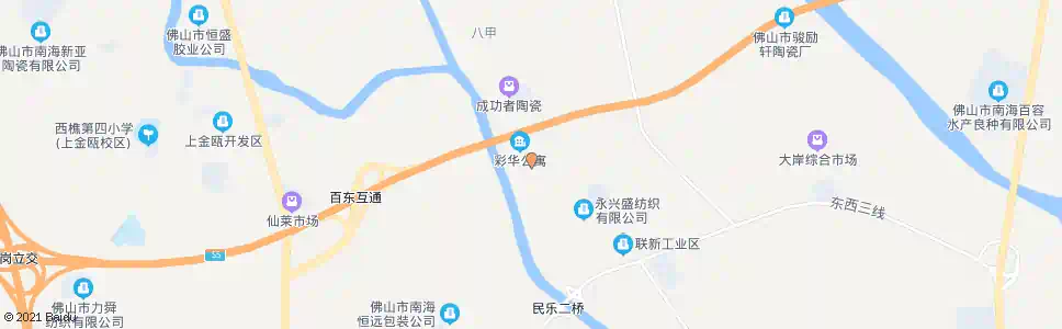 佛山张家村市场_公交站地图_佛山公交_妙搜公交查询2025