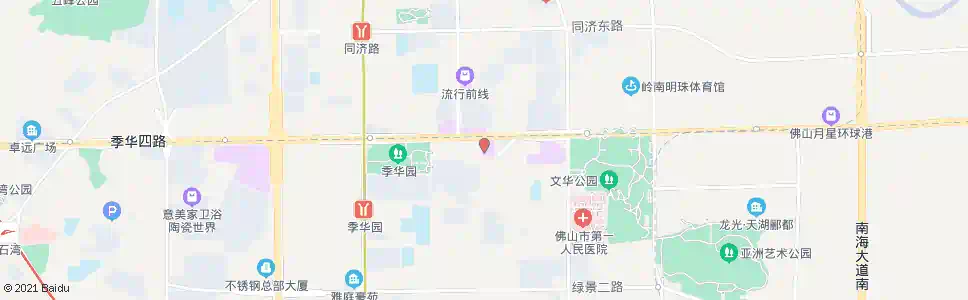 佛山东建世纪广场西门_公交站地图_佛山公交_妙搜公交查询2025