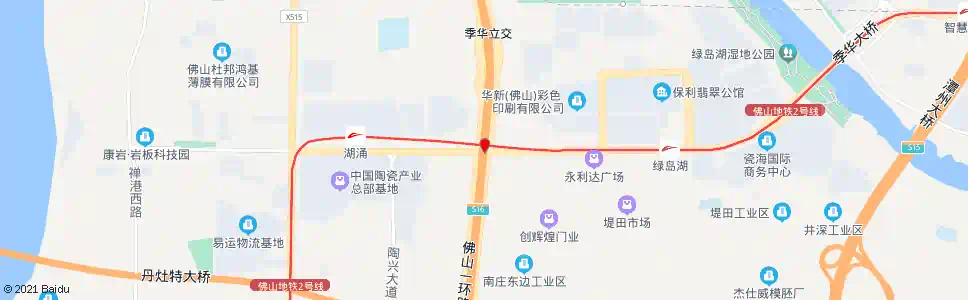 佛山一环季华西路口_公交站地图_佛山公交_妙搜公交查询2025