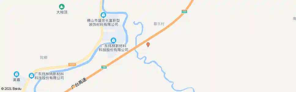 佛山歌乐村_公交站地图_佛山公交_妙搜公交查询2025