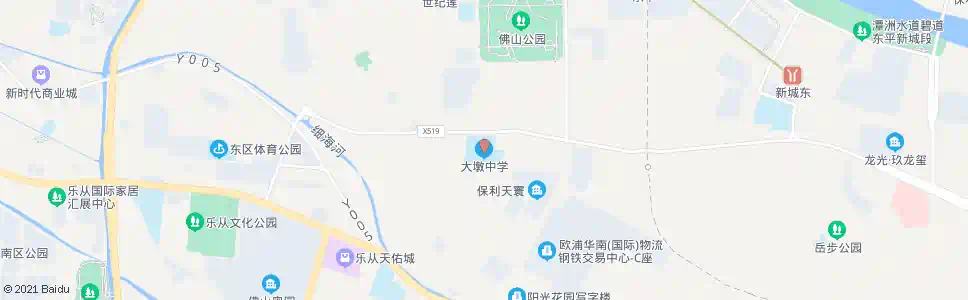 佛山大墩中学_公交站地图_佛山公交_妙搜公交查询2025