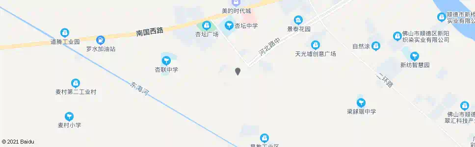 佛山杏坛市场(商贸中心)_公交站地图_佛山公交_妙搜公交查询2025