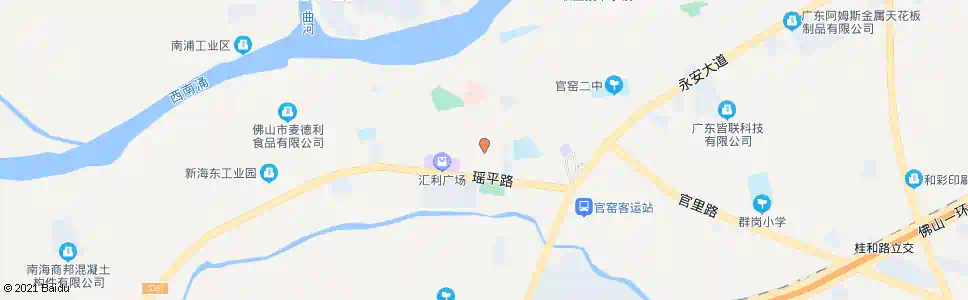 佛山起凤西路口_公交站地图_佛山公交_妙搜公交查询2025