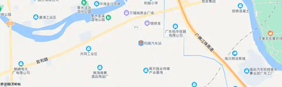 佛山和顺车站总站_公交站地图_佛山公交_妙搜公交查询2025