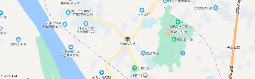 佛山小塘车站西_公交站地图_佛山公交_妙搜公交查询2025