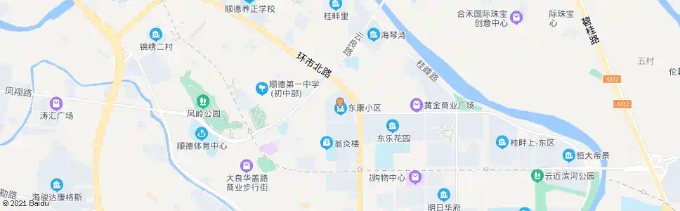 佛山东康四街_公交站地图_佛山公交_妙搜公交查询2025