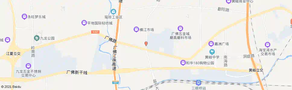 佛山横江路口_公交站地图_佛山公交_妙搜公交查询2025