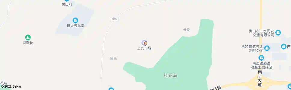 佛山上九_公交站地图_佛山公交_妙搜公交查询2025