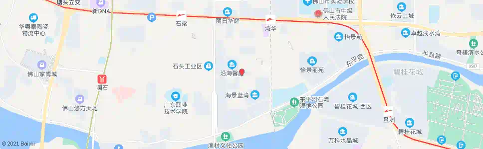 佛山三元里大道中_公交站地图_佛山公交_妙搜公交查询2025