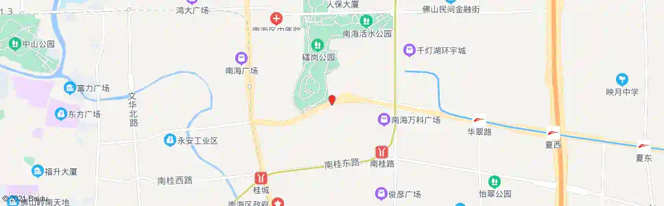 佛山雷岗公园南门_公交站地图_佛山公交_妙搜公交查询2025