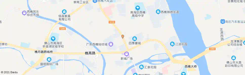 佛山轻纺城路口_公交站地图_佛山公交_妙搜公交查询2025