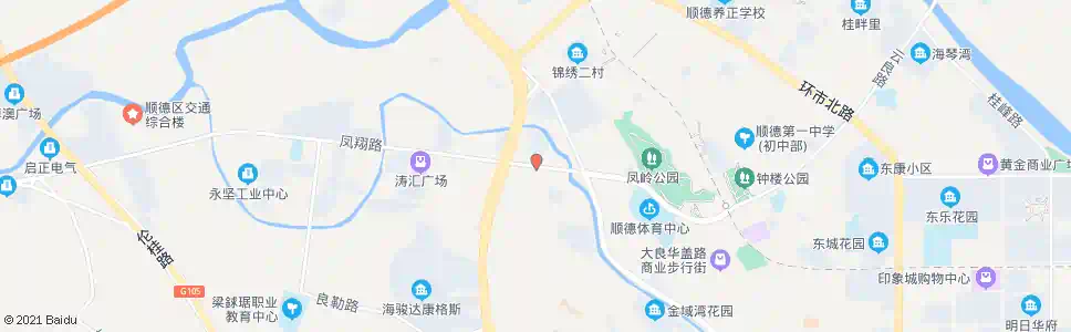 佛山凤山西路_公交站地图_佛山公交_妙搜公交查询2025