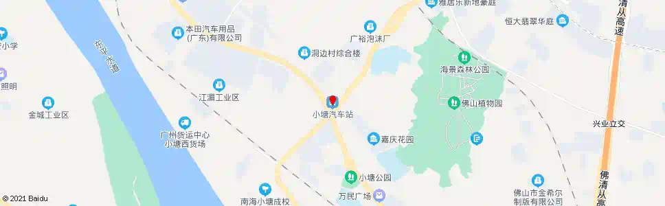 佛山小塘路口(G321)_公交站地图_佛山公交_妙搜公交查询2025