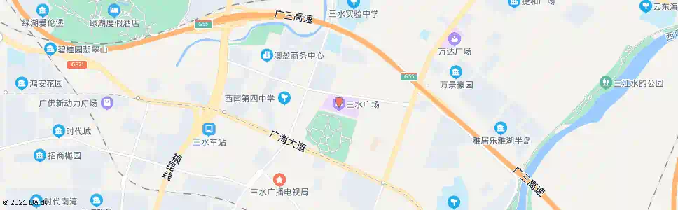 佛山三水广场总站_公交站地图_佛山公交_妙搜公交查询2025