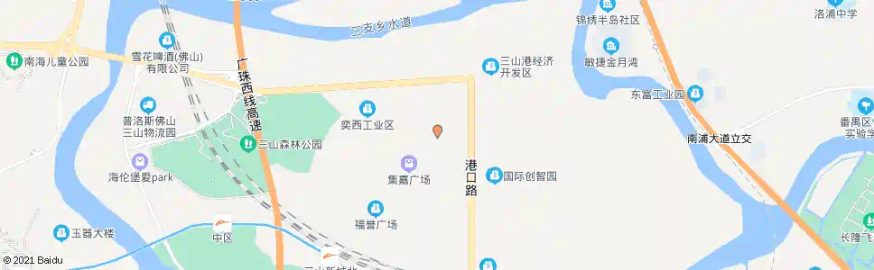 佛山三山小学_公交站地图_佛山公交_妙搜公交查询2025