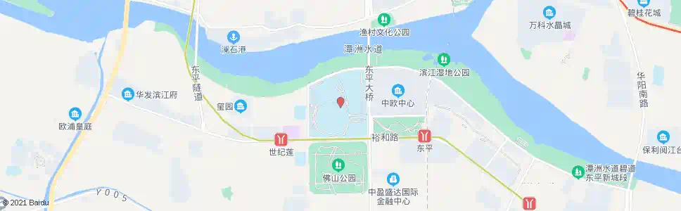 佛山世纪莲体育中心_公交站地图_佛山公交_妙搜公交查询2025