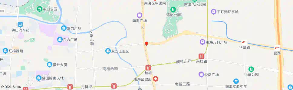 佛山交通大厦_公交站地图_佛山公交_妙搜公交查询2025