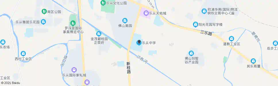 佛山乐从中学_公交站地图_佛山公交_妙搜公交查询2025