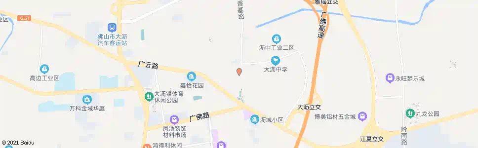 佛山大沥老干活动中心_公交站地图_佛山公交_妙搜公交查询2025