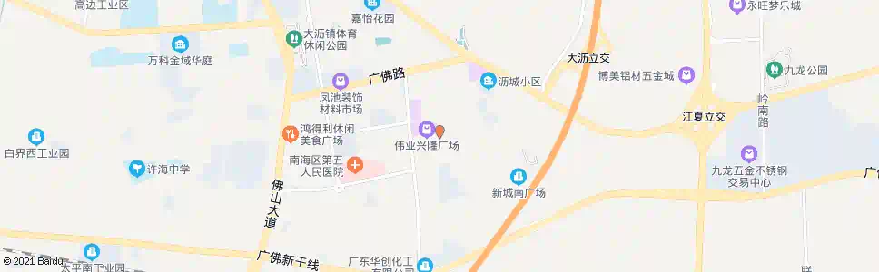 佛山巴黎春天西门_公交站地图_佛山公交_妙搜公交查询2025