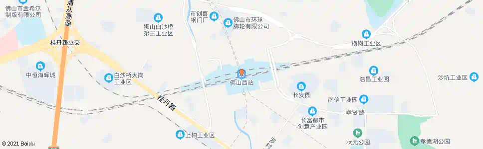 佛山西场立交_公交站地图_佛山公交_妙搜公交查询2025