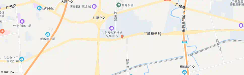 佛山九龙五金不锈钢城_公交站地图_佛山公交_妙搜公交查询2025