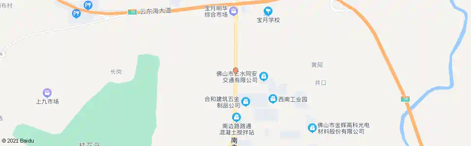 佛山宝盛路口_公交站地图_佛山公交_妙搜公交查询2025