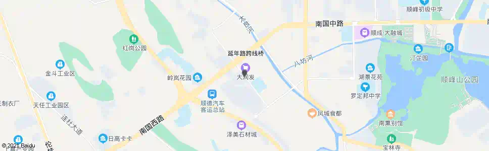 佛山大润发a站_公交站地图_佛山公交_妙搜公交查询2025