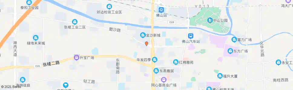 佛山金沙新城南门_公交站地图_佛山公交_妙搜公交查询2025