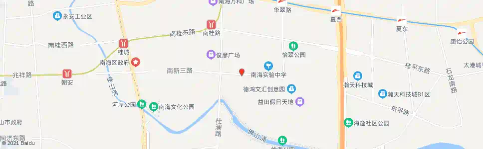 佛山东二中心村_公交站地图_佛山公交_妙搜公交查询2025