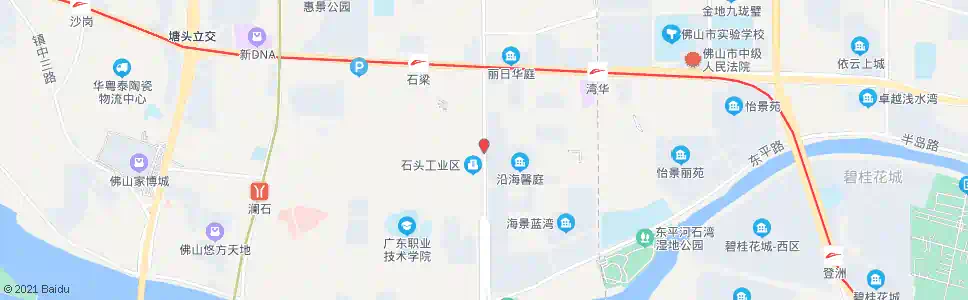 佛山东平大桥北_公交站地图_佛山公交_妙搜公交查询2025