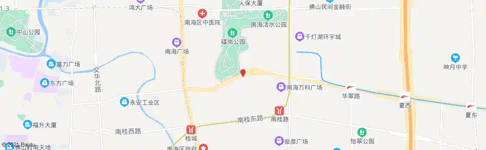 佛山礌岗公园南门_公交站地图_佛山公交_妙搜公交查询2025
