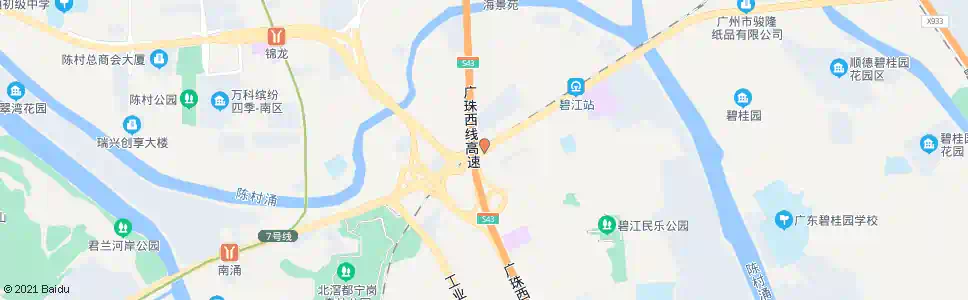 佛山广珠路碧江立交_公交站地图_佛山公交_妙搜公交查询2025