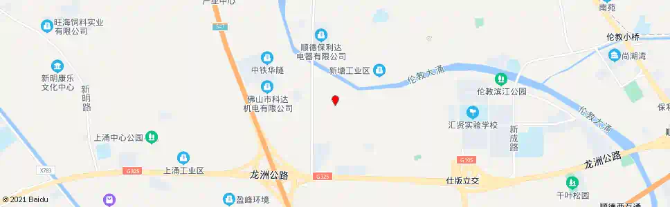 佛山新龙大道中_公交站地图_佛山公交_妙搜公交查询2025