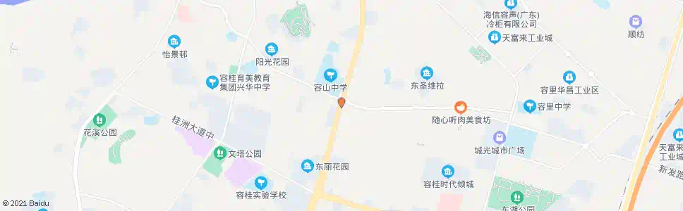 佛山容山书院(105国道)_公交站地图_佛山公交_妙搜公交查询2025