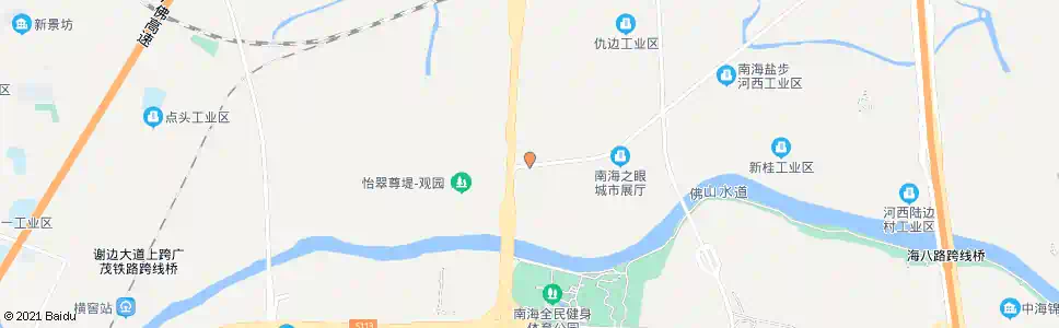 佛山桂江桥东_公交站地图_佛山公交_妙搜公交查询2025