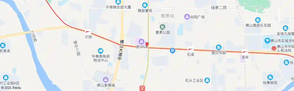 佛山地铁魁奇路站_公交站地图_佛山公交_妙搜公交查询2025