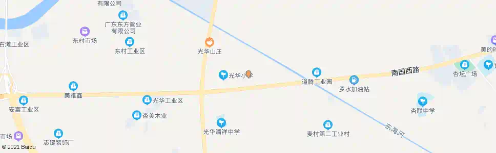 佛山光华村委会路口(杏龙路)_公交站地图_佛山公交_妙搜公交查询2025