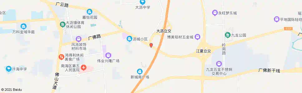 佛山日发市场_公交站地图_佛山公交_妙搜公交查询2025