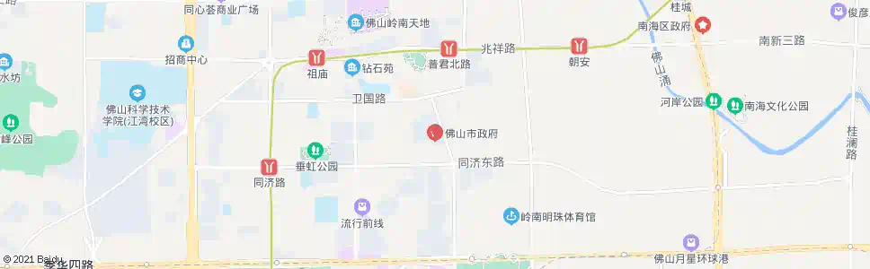 佛山沙头政府_公交站地图_佛山公交_妙搜公交查询2025