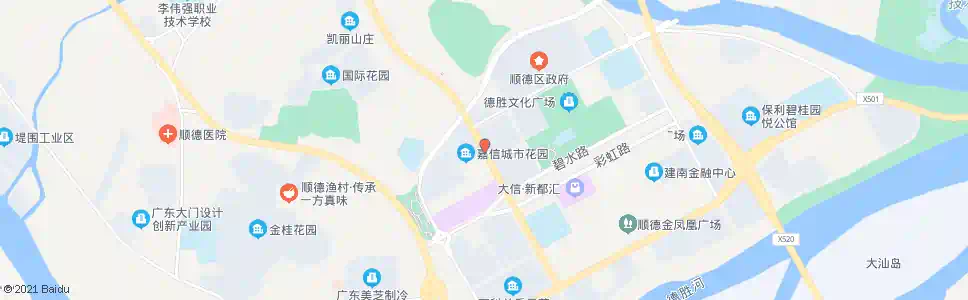 佛山嘉信城市花园_公交站地图_佛山公交_妙搜公交查询2025