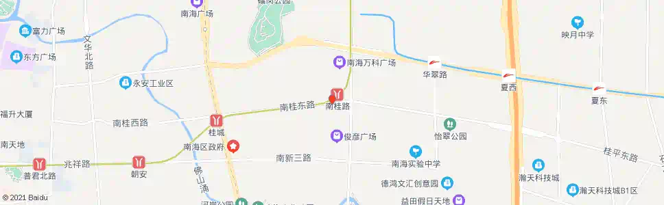 佛山花苑广场_公交站地图_佛山公交_妙搜公交查询2025