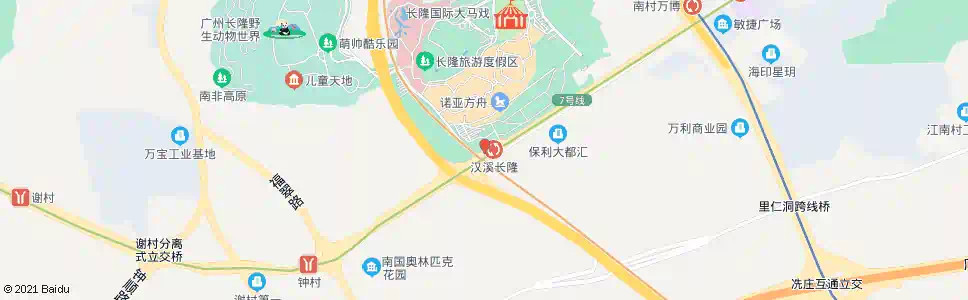 佛山地铁汉溪长隆站_公交站地图_佛山公交_妙搜公交查询2025