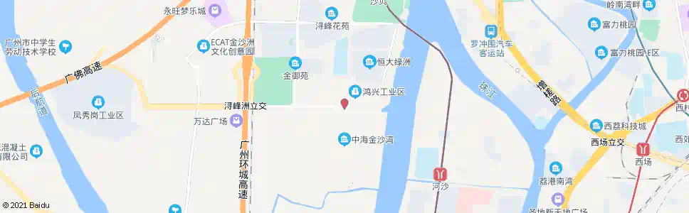 佛山白沙(中海金沙湾)_公交站地图_佛山公交_妙搜公交查询2025