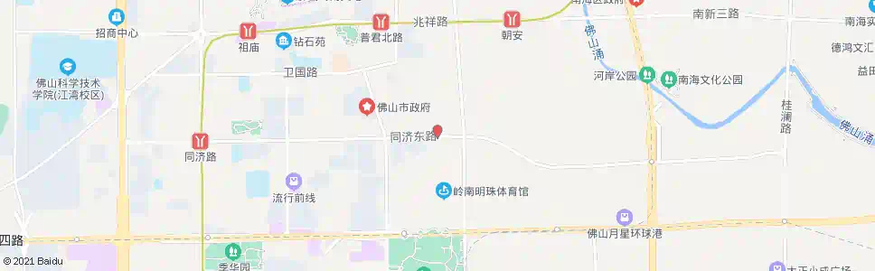 佛山同济东路_公交站地图_佛山公交_妙搜公交查询2025