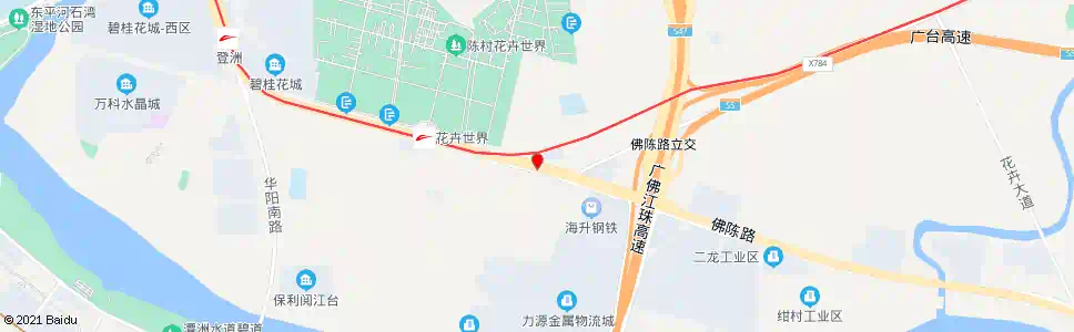 佛山佛陈路大都村口_公交站地图_佛山公交_妙搜公交查询2025